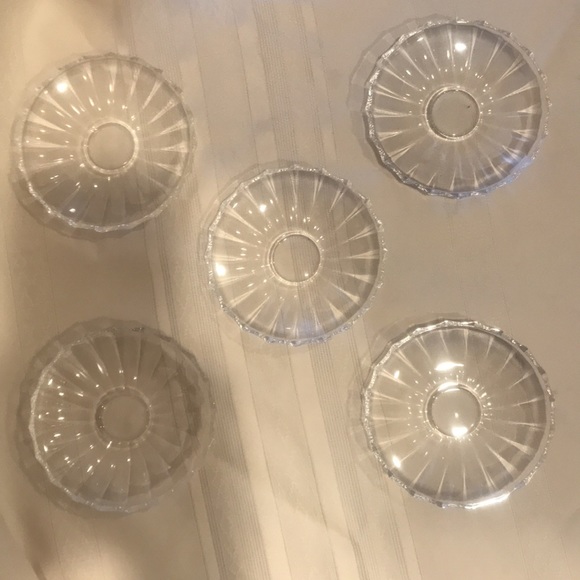 Aurea Italian crystal set with saucers BNWT - Picture 3 of 11